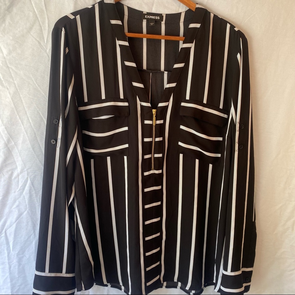 Express, Long Sleeve Blouse, Size Extra Large (XL)